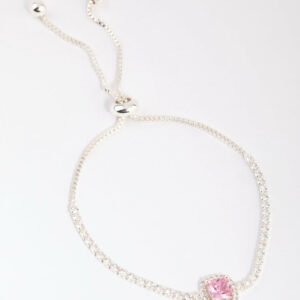 Square Halo Toggle Bracelet