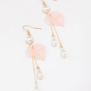 Pearl & Leaf Earrings