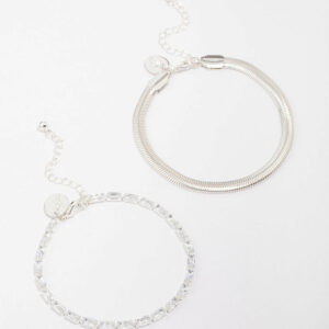 Snake Double Chain Bracelet Pack